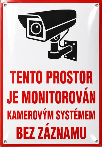 Smaltovaná cedule kamera S-mon 4